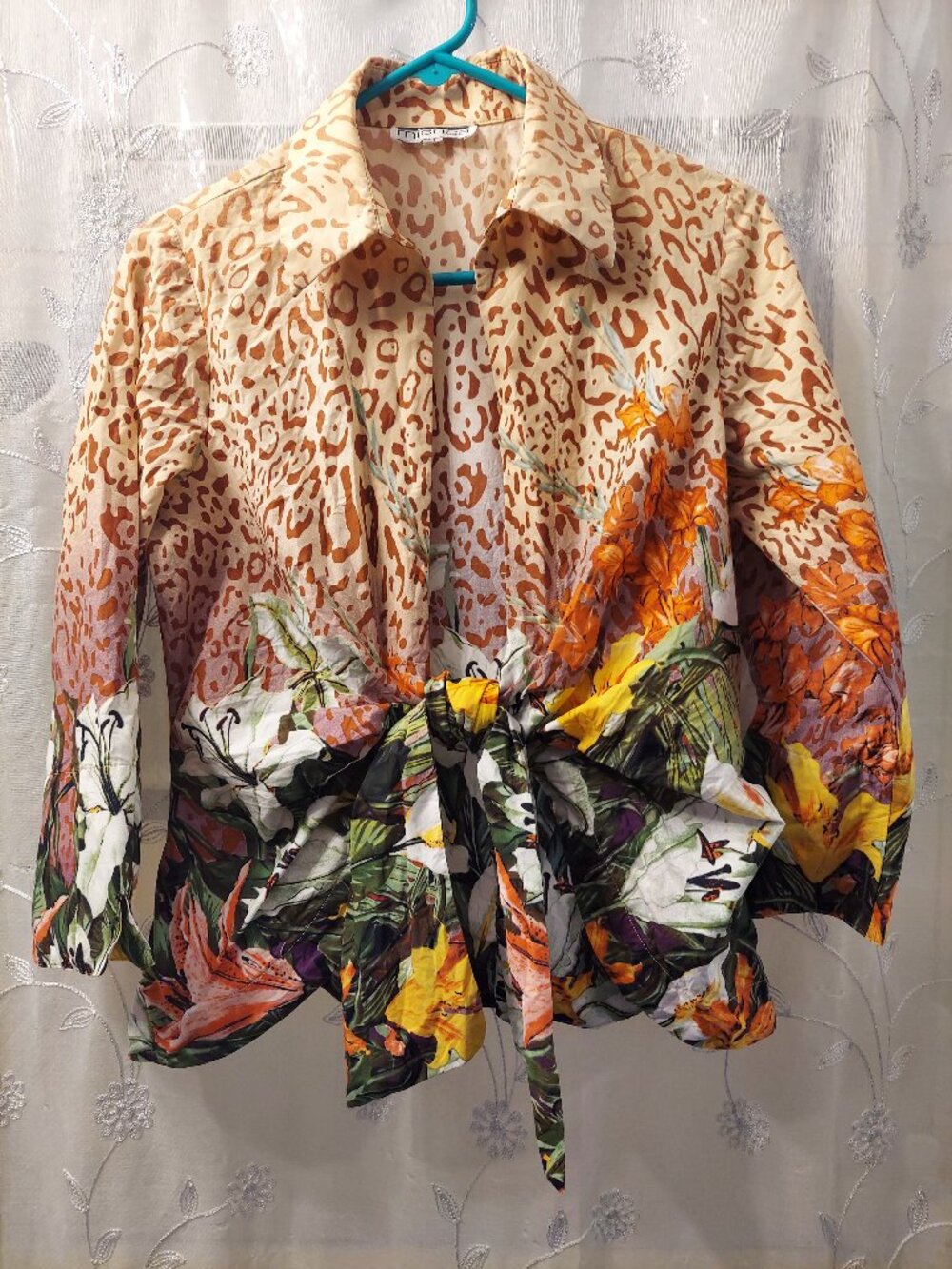 Tie Front Blouse by Mishca